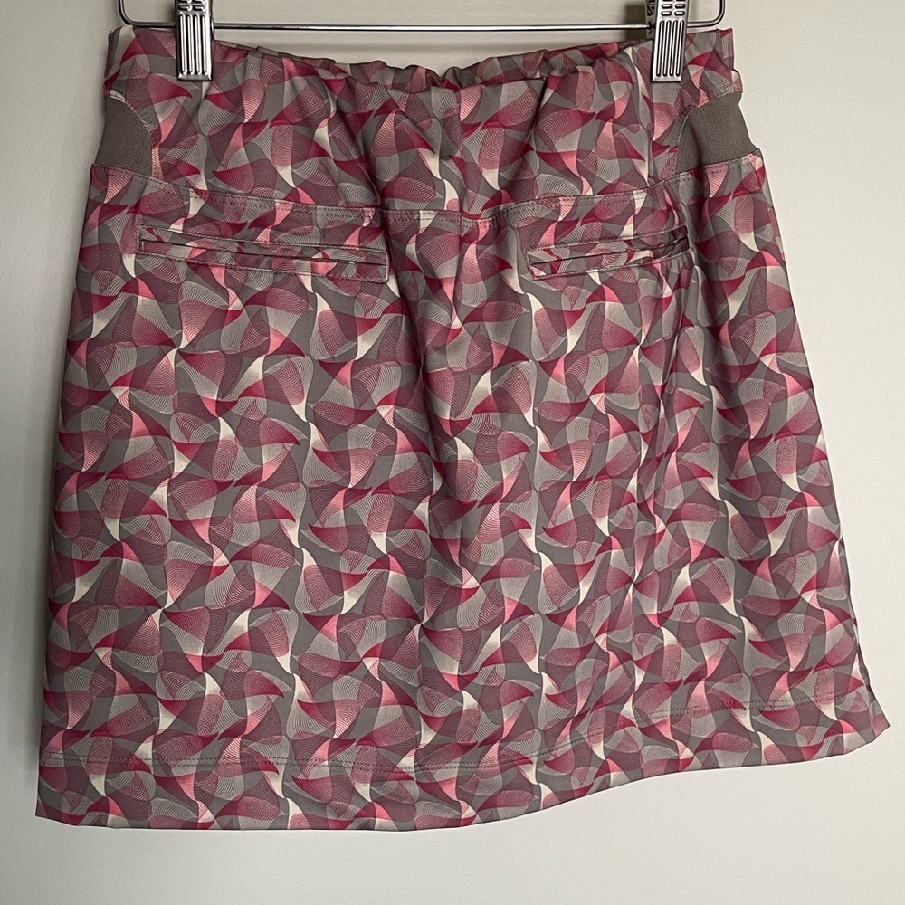 Nike Pink & Gray stretch knit golf skirt skort size large - Picture 5 of 7